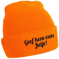 Beechfield Geef hem van Jutje muts - oranje - schaatsen - beanie