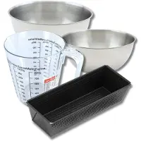 Zenker Bakkersset met cakevorm 30,5 cm, 2 mengkommen, maatbeker en spatel