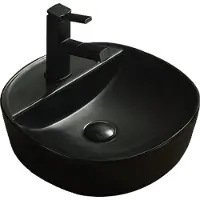 Mexen Zita opbouwkom 40 x 40 cm, zwart mat - 21874085