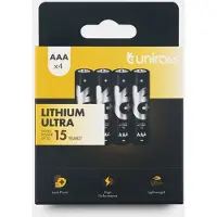 Uniross Lithium Ultra AAA/FR03 1.5V 4 pack