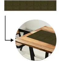 MuchoWow Tafelloper 200x40 cm - Tafelmat vinyl Krokodil - Leer - Groen - Bruin - Tafeldecoratie - Tafelversiering - Keuken decoratie - Tafel versiering