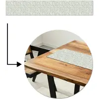 MuchoWow Tafelloper 180x30 cm - Tafelmat vinyl Groen - Muur - Ruw - Tafeldecoratie - Tafelversiering - Keuken decoratie - Tafel versiering