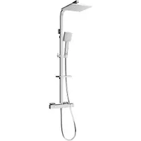 Mexen CQ45 opbouw doucheset met regendouche en thermostatische kraan, chroom - 772504595-00