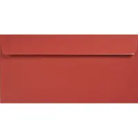 Netuno Gladde rode enveloppen DL - 110 x 220 mm - 100 stuks - HK zelfklevend met plakstrip - 120 gram - Kreative -