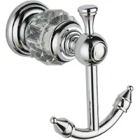 Mexen Estela dubbele handdoekhanger, chroom - 7011535-00