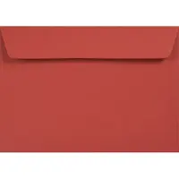 Netuno Gladde rode enveloppen C6 - 114 x 162 mm - A6 - 100 stuks - HK zelfklevend met plakstrip - 120 gram - Kreative -