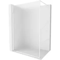 Mexen Kioto-F douchewand Walk-in met frame 80 x 202 , matglas 8 mm, wit - 800-080-104-20-30
