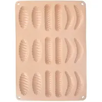 Orion Koekjesvorm en Pralinevorm Silicone Beige 33x24,5x1 cm - Bakvorm - Chocoladevorm - Chocolade Vorm - Bakvorm - Fondant - Ijsklontjes - Praline - Snoep