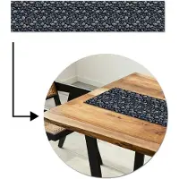 MuchoWow Tafelloper 150x30 cm - Tafelmat vinyl Koele - Grijze - Kiezels - Tafeldecoratie - Tafelversiering - Keuken decoratie - Tafel versiering