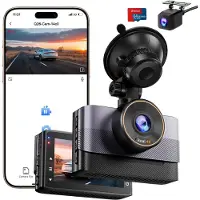 Aura Dashcam Voor en Achter - Dashcam - Parkeermonitor - Zwart - ‎4cm x 9cm x 6 cm