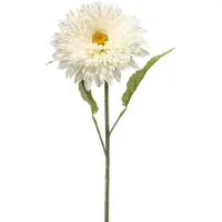 Emerald - Kunstbloem Zonnebloem 65cm wit - Kunstplant voor binnen