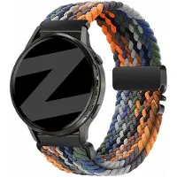 Bandz Gevlochten nylon 'Parachute' bandje geschikt voor Garmin Vivoactive 4s / Vivomove 3s / Venu 4 - 41mm / Venu 3s / Venu 2s / Forerunner 265s / Forerunner 255s - Meerkleurig