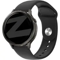 Bandz Siliconen sport 'Deluxe' bandje geschikt voor Garmin Vivoactive 4s / Vivomove 3s / Venu 4 - 41mm / Venu 3s / Venu 2s / Forerunner 265s / Forerunner 255s - Zwart