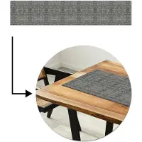 MuchoWow Tafelloper 200x40 cm - Tafelmat vinyl Krokodil - Leer - Grijs - Tafeldecoratie - Tafelversiering - Keuken decoratie - Tafel versiering