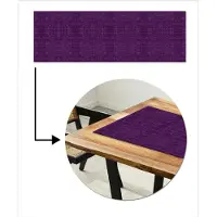 MuchoWow Tafelloper 150x50 cm - Tafelmat vinyl Krokodil - Leer - Paars - Tafeldecoratie - Tafelversiering - Keuken decoratie - Tafel versiering
