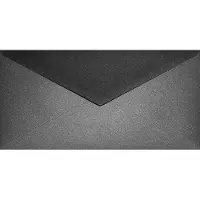 Netuno Metallic (parelmoer) zwarte enveloppen DL - 110 x 220 mm - 25 stuks - NK natgelijmde - 120 gram - Aster Metallic -