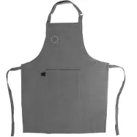 Orion Keukenschort Katoenen Gebonden Grijs - Schort - Dames - Mannen - Vrouw - Kookschort - BBQ - Keuken - Koken - Bakken