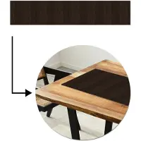 MuchoWow Tafelloper 200x40 cm - Tafelmat vinyl Hout - Donkerbruin - Structuur - Tafeldecoratie - Tafelversiering - Keuken decoratie - Tafel versiering