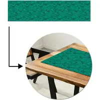 MuchoWow Tafelloper 200x50 cm - Tafelmat vinyl Vloeiend - Olie - Texturen - Groen - Tafeldecoratie - Tafelversiering - Keuken decoratie - Tafel versiering