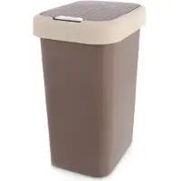 Orion Bruine plastic afvalbak 25 liter