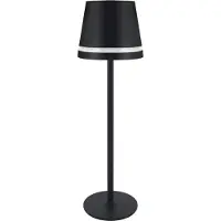 Strühm INES Led - Tafellamp Oplaadbaar – Draadloos en dimbaar – CCT - Warm wit / Daglicht / koud wit - Moderne touch lamp – Nachtlamp Slaapkamer – 38 cm – Zwart kleur