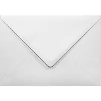 Netuno Gefactureerde witte enveloppen A6 - 125 x 175 mm - B6 - 25 stuks - NK natgelijmde - 120 gram - Aster Laid -