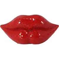 Invicta Decoratie DISCO LIP 30cm 3D mozaïek lippen rood - 48037