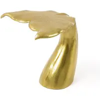Invicta Bijzettafel WILDLIFE WALFLOSSE 60cm goud - 48067