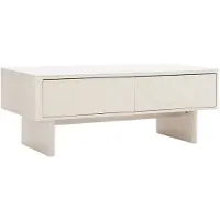 Riess Salontafel SAVOY 120 cm 3D wit met wit marmeren keramisch blad - 47803