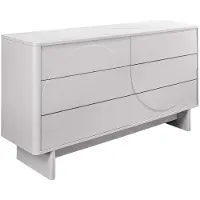 Riess Dressoir SAVOY 150 cm 3D wit met wit marmeren keramisch blad - 47805