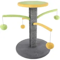 Beeztees Cat Furniture - 37x12x36 CM - Krabpaal Voor Katten - Kattenpaal - Kattenmeubel - Kattenspeelgoed - Grijs