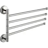 Mexen viervoudige draaibare handdoekhouder, chroom - 7039244-00