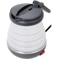 Core Waterkoker camping - Waterkoker klein - Waterkoker reis - Wit/Donkergrijs - 19cm x 14cm x 10cm