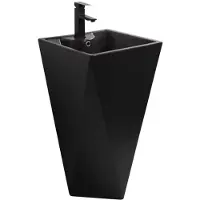 Mexen Ida vrijstaande wastafel 47 x 47 cm, zwart mat - 26114670