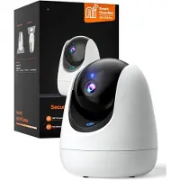 Aura Huisdiercamera - Beveiligingscamera - Babyfoon Met Camera - Wit - 11cm x 11cm x 8cm