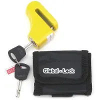 Global Lock Classic 5.5 Disc Lock Geel,Zwart