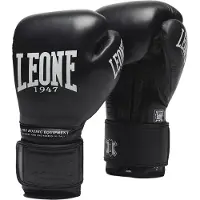 Leone1947 The Greatest Laces Leather Boxing Gloves Zwart 14 oz