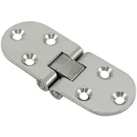 Euromarine Steel Staibless Round Table Hinge 2 Units Zilver 80 x 30 mm
