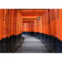 IXXI Red Torii Gates Kyoto - Japan, Jan Becke - 140 x 100 cm - Grote wanddecoratie en posters - Fotografie, Mancave