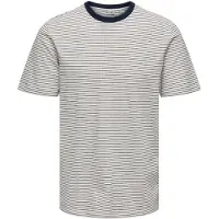 Only & Sons Shirt 'ONSFRED' crème / donkerblauw