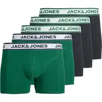 Jack & Jones Boxershorts 'JACNolan' groen / zwart / wit