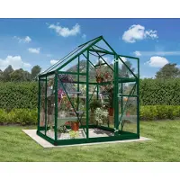 Palram Tuinkas Harmony 6x4 - Polycarbonaat - Groen - 126x185x208cm