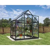 Canopia Tuinkas Harmony 126x185x208 - Polycarbonaat - Grijs - 126x185x208 Cm