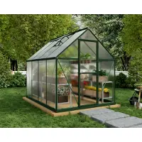 Palram - Canopia Tuinkas Mythos 6x8 - Polycarbonaat - Groen - 185x247x208cm
