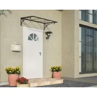 Palram Transparante zonnescherm 88x135,5 cm, grijs, 702697