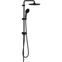 GROHE QuickFix Vitalio Start glijstangset met regendouche en 3 straalsoorten mat zwart