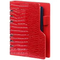 Kalpa 1116-62 Personal 6 Ringband Organizer Clipbook Glans Croco Rood 1 week per 2 paginas 2026-2027-2028