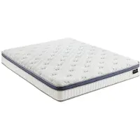 Vente-unique Matras 180 x 200 cm hybride 7-zone pocketvering en traagschuim dikte 25 cm - MALAO van PALACIO L 200 cm x H 25 cm x D 180 cm