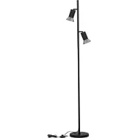 Lyora Design vloerlamp Luvia zwart met brons