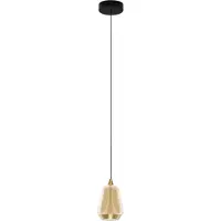 Nova Luce Design hanglamp Alish 1-lichts amber glas